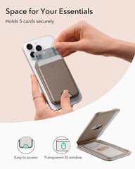 MagSafe Compatible Vegan Leather Wallet with Adjustable Stand by Snagg A MagSafe Wallet