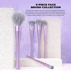 15 Piece Luxury Amethyst Professional Brush Collection – Vegan Precision Set