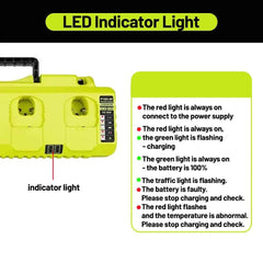 4-port battery charger for Ryobi 18V batteries – image 4