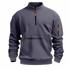 Unisex Half-Zip Stand Collar Fleece | Essential Autumn/Winter Daily Pullover