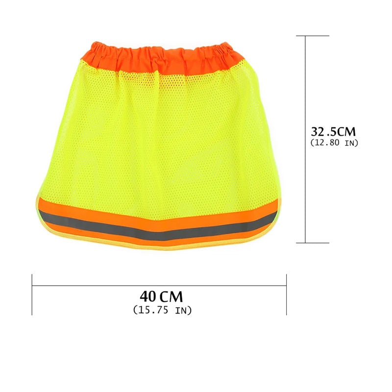 Reflective Stripe Neck Shield Safety For Hard Hats by Snagg A Neck Shield