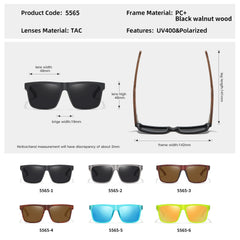 Wooden Polarized Sunglasses by Snagg It Sunglasses