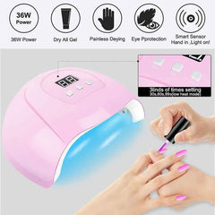 Ultimate Professional 10 Color Gel Polish & Poly Extension Kit – High-Power UV/LED System with Electric Nail Drill