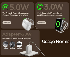 Qi2 Magnetic Charging Station for Apple