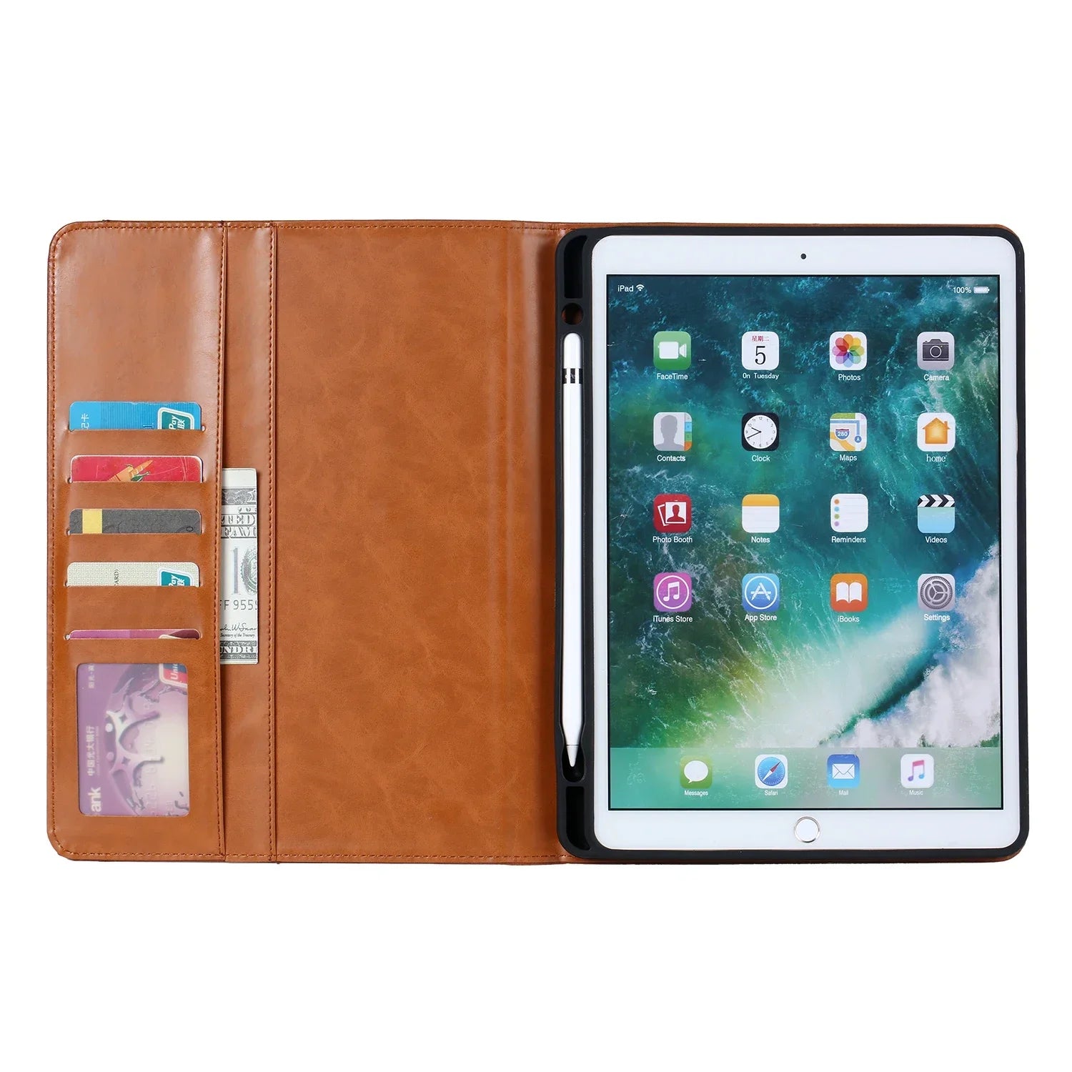 Luxury Business Flip Leather Tablet Case for IPad Air Pro 13 11 12.9 Air 4 5 10 9 8 7 6 5 by Snagg An iPad Case