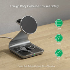 3 in 1 Wireless Charger Station for Samsung Phone, Watch & Earbuds by Snagg A Charging Station