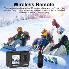 5K Action Camera – 30M Waterproof Sports Cam with Touch LCD by Snagg A Portable Camera