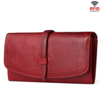 Genuine Leather RFID Long Wallet by Snagg It Wallet