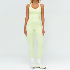 Women's 2-Piece Fitness Suit | Sports Bra & High Waist Leggings Yoga Gym Tracksuit Activewear