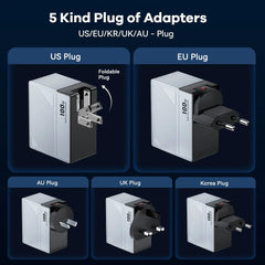 100W GaN Portable Multi-Port Charger | QC4.0 67W PD PPS Display Fast Charger Laptop Tablet iPhone
