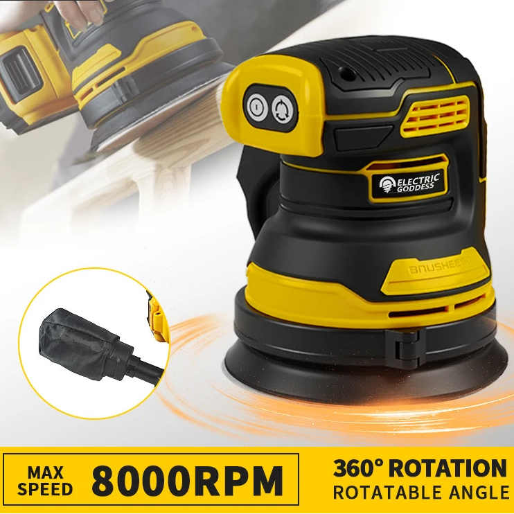 Electric Goddess Cordless Brushless Orbital Sander by Snagg It Tools