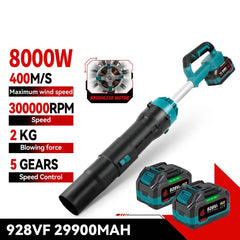 8000W TurboJet Cordless Blower - SnaggIt