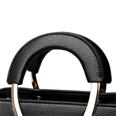 PU Leather Casual Tote Shoulder Bag
