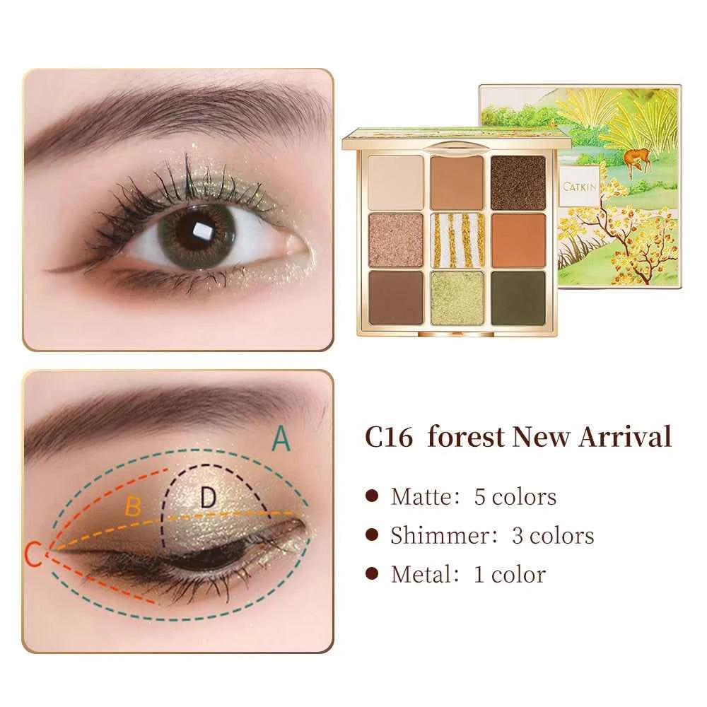 Signature 9 Color Eternal Love Palette – Shade C16 Professional Matte & Shimmer Collection