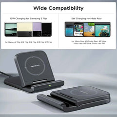 Samsung Z Flip Foldable Wireless Fast Charging Stand | Galaxy S25 Z Flip 7 6 Moto Razr 50 60 Ultra