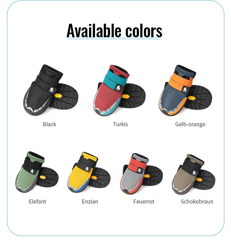 Reflective Anti Slip Dog Boots by Snagg A Shoes