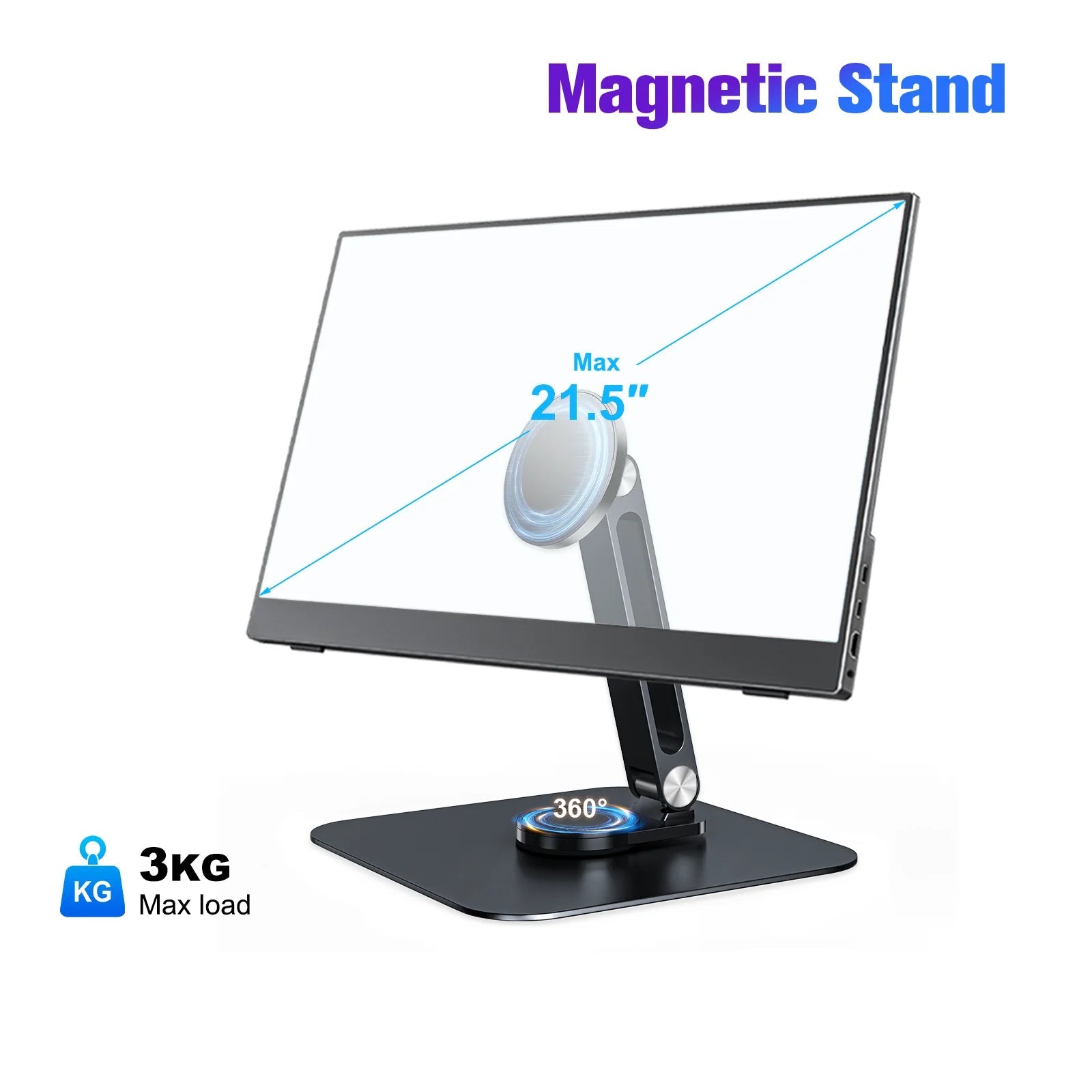 Magnetic Metal Stand 360° Rotatable Holder for iPad by Snagg A Tablet Holder
