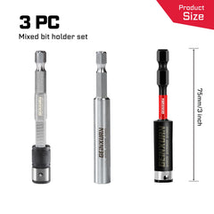 Hex Shank Quick-Change Screwdriver Bit Holder Set | Extension Drill Bit Guide Mixed 4–9pcs