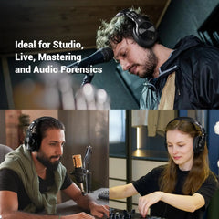 Bluetooth 5.2 Over-Ear Headphones | Hi-Res Audio DJ Studio Headset (72H Playtime) by Snagg A Headphone