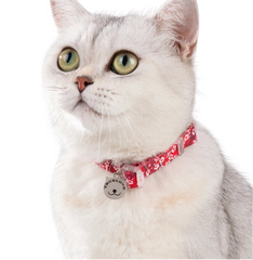 Floral Pet Collar with Bell – Adjustable, Safe & Stylish by Snagg A Pet Collars