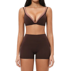 Women's 2-Piece Seamless Yoga Set | Sports Bra & High Waist Leggings Fitness Tracksuit
