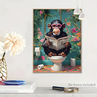 Quirky Bathroom Wall Art by Snagg A Print