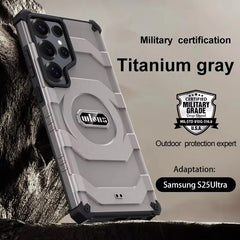 Magnetic Military Rugged Armor Magsafe Case - For Samsung Galaxy S25 Ultra
