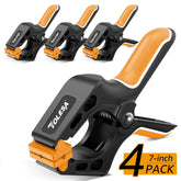 3" Jaw - 4PCS Heavy Duty Spring Clamps Large Nylon Clamps for Woodworking & DIY
