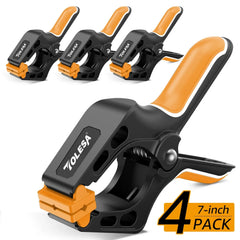 3" Jaw - 4PCS Heavy Duty Spring Clamps Large Nylon Clamps for Woodworking & DIY