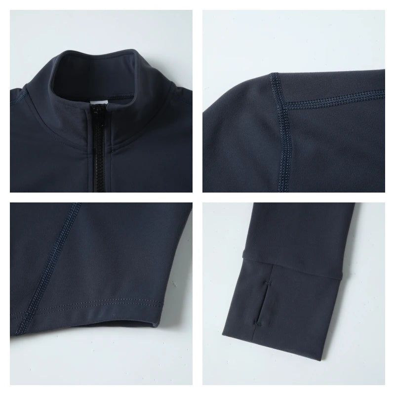 Women's 2-Piece Ultra-Soft Long Sleeve Gym Set | Quick-Dry Yoga Leggings Suit Sports Jacket