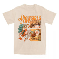 Showgirl's Life Graphic T-shirt Print Womans Streetwear