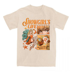Showgirl's Life Graphic T-shirt Print Womans Streetwear