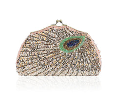 Retro Beaded Peacock Evening Purse by Snagg It Purses