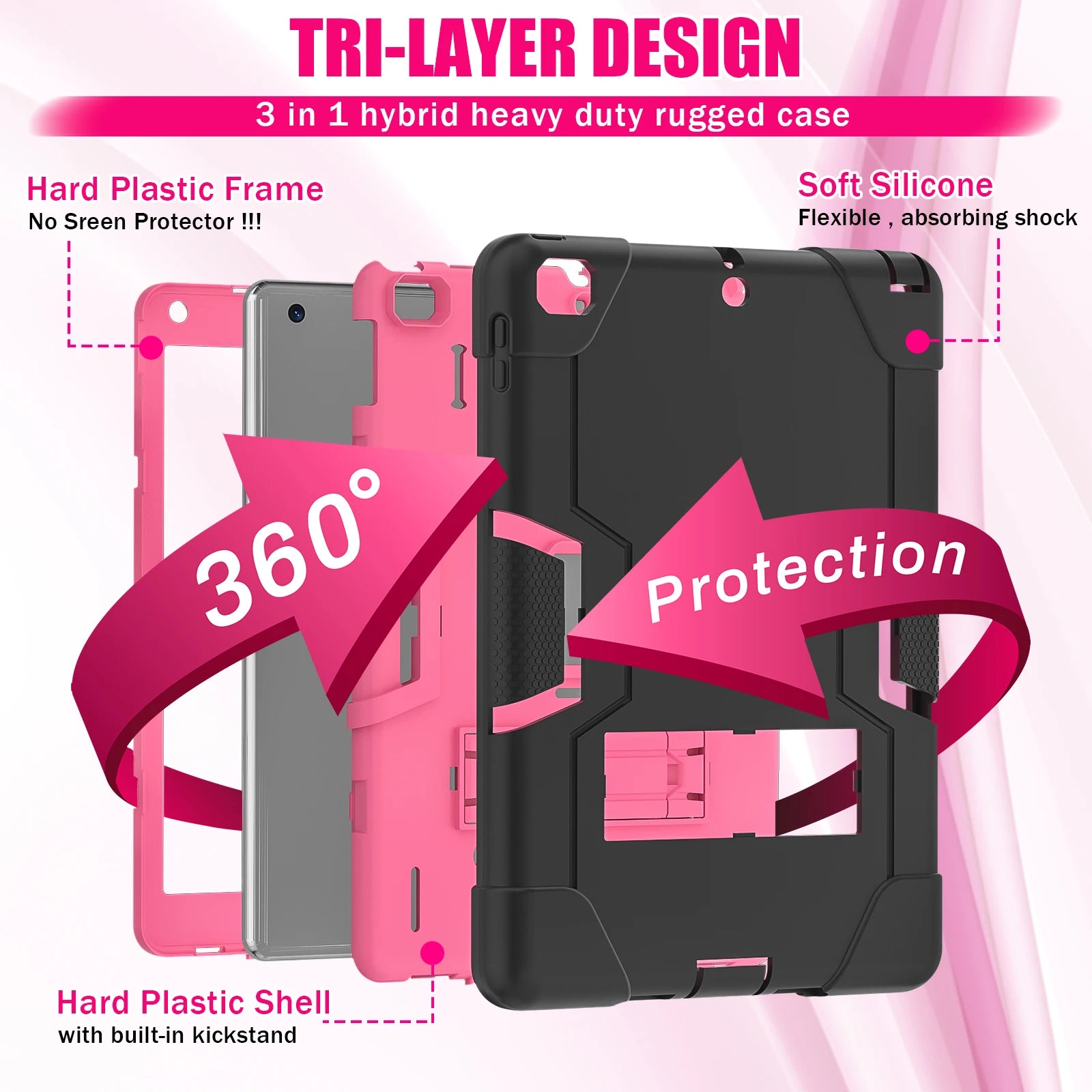 Rugged Shockproof Case For iPad 9.7 by SnaggIt