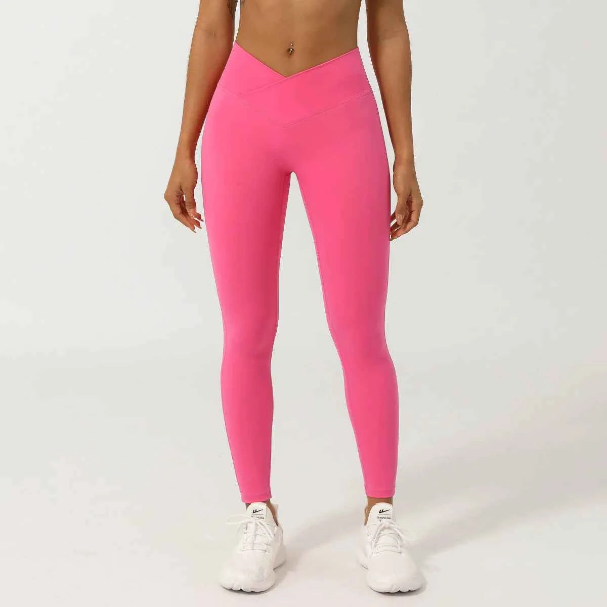 Women's Cross Waist Push-Up Yoga Leggings | High Waist Quick-Dry Gym Jogging Workout Tights