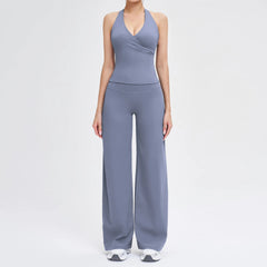 Women's 2-Piece Yoga Tracksuit | High Waist Leggings & Sports Bra Athletic Gym Fitness Workout Set