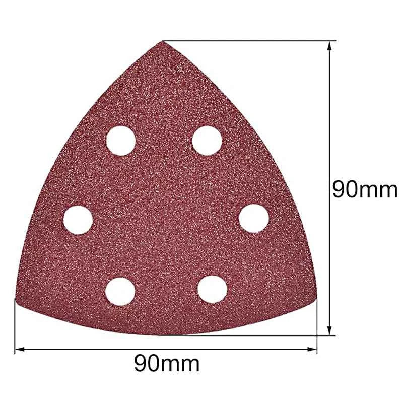 Triangle Sandpaper Abrasive Discs 90×90×90mm | Alumina Material Woodworking Metal Polishing Grinding CE