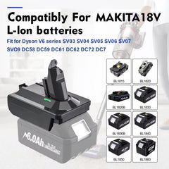 Cordless vacuum battery adapter for Dyson V6 V7 V8 – image 6