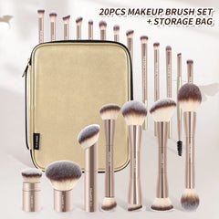 Pro Makeup Brush Kit 20pcs Brushes with Storage Bag