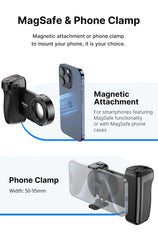 MagSafe Bluetooth Shutter Smartphone Camera Handle Grip Selfie Stablizer by Snagg A Phone Holder