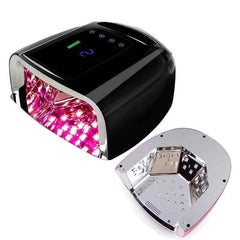 96W Cordless Mirror-Reflective UV/LED Nail Station – Wireless High Performance Rechargeable Dryer