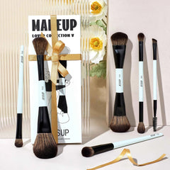 10 Pcs Double Sided Makeup Brush Set