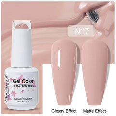 Professional 15ml HEMA & TPO Free Gel Polish – High-Performance Red & Multi Tone Semi Permanent Varnish