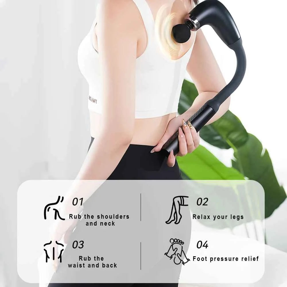2025 Smart Electric Fascia Massage Gun – Deep Tissue Muscle Hammer
