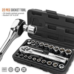 46/22-Piece Socket Wrench Set - SnaggIt