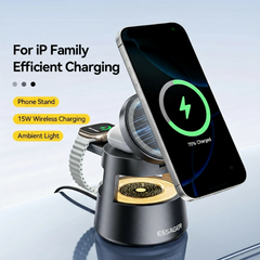 4 in 1 Magnetic Wireless Charger Stand For Apple