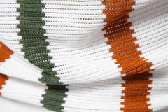 Men's Ribbed Knit Striped Polo | High Utility Breathable Casual Wear