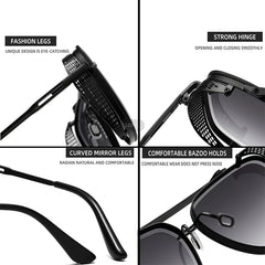 Vintage Steampunk Oversized Sunglasses by Snagg A Shades