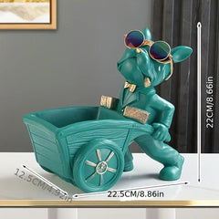 French Bulldog Resin Figurine with Tray by Snagg A Sculpture