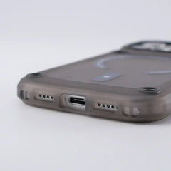 Metal Button Shockproof Magnetic Matte Translucent Case – for iPhone 14 Series - Phone Cases & Covers